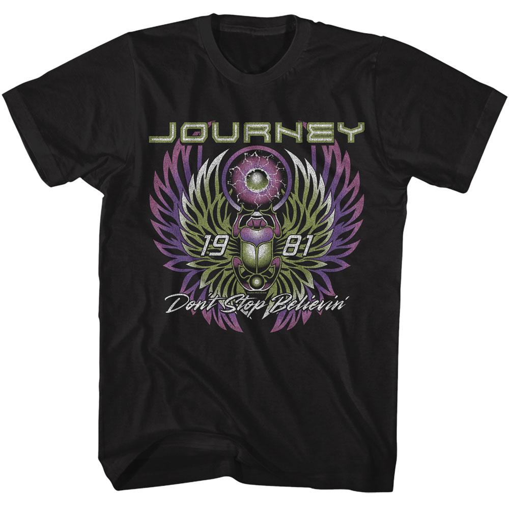 Journey Don't Stop Believing 1981 Logo Black Shirts - Etsy