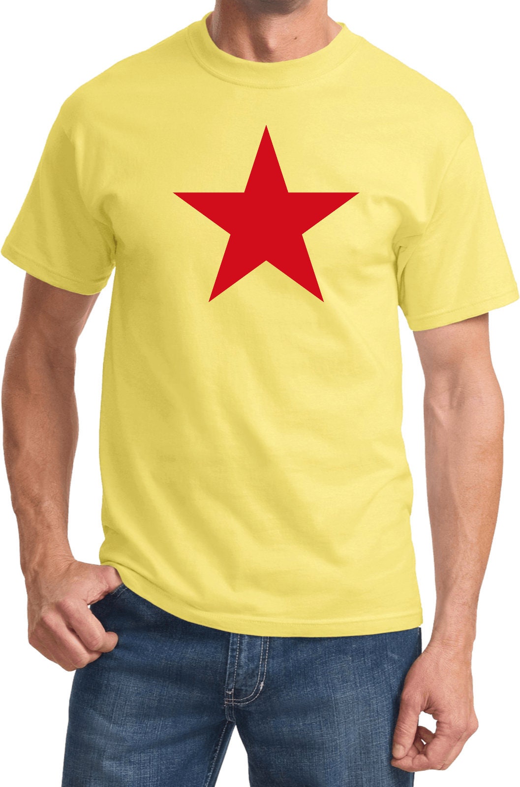 Red Star T-Shirt Unione Sovietica - CCCP Revolution Uomo - Maglietta Originale Russa Comunista