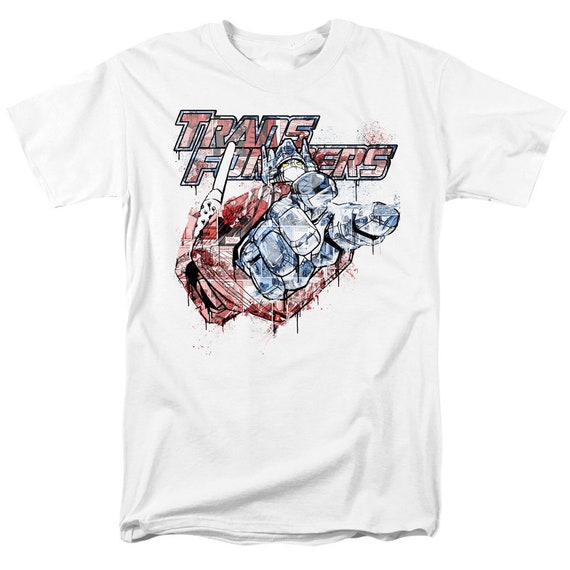 Transformers Spray Paint White Shirts - Etsy