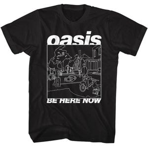 90s OASIS Be Here Now Tour 1997 Tシャツ XL Oasis Be Here Now Tour 1997 90s Black Short Sleeve T shirt