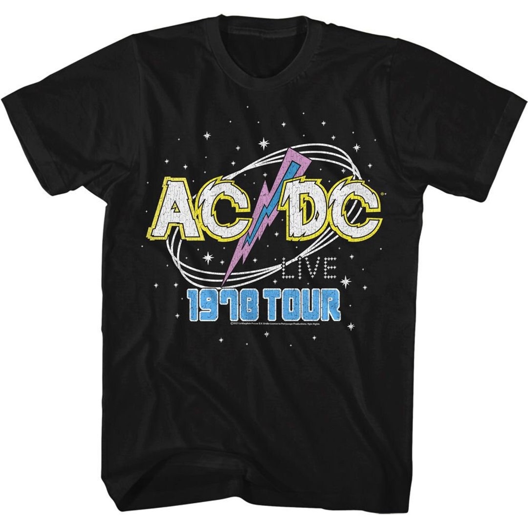 AC/DC 1978 Tour Black Shirts - Etsy