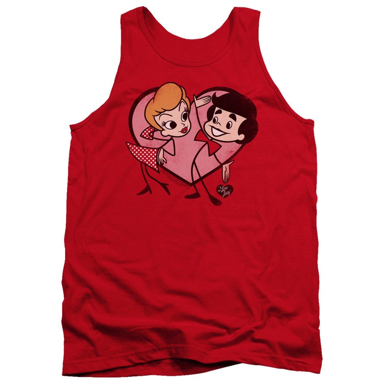 Amo a Lucy Dibujos animados Amor Camisas rojas imagen 5