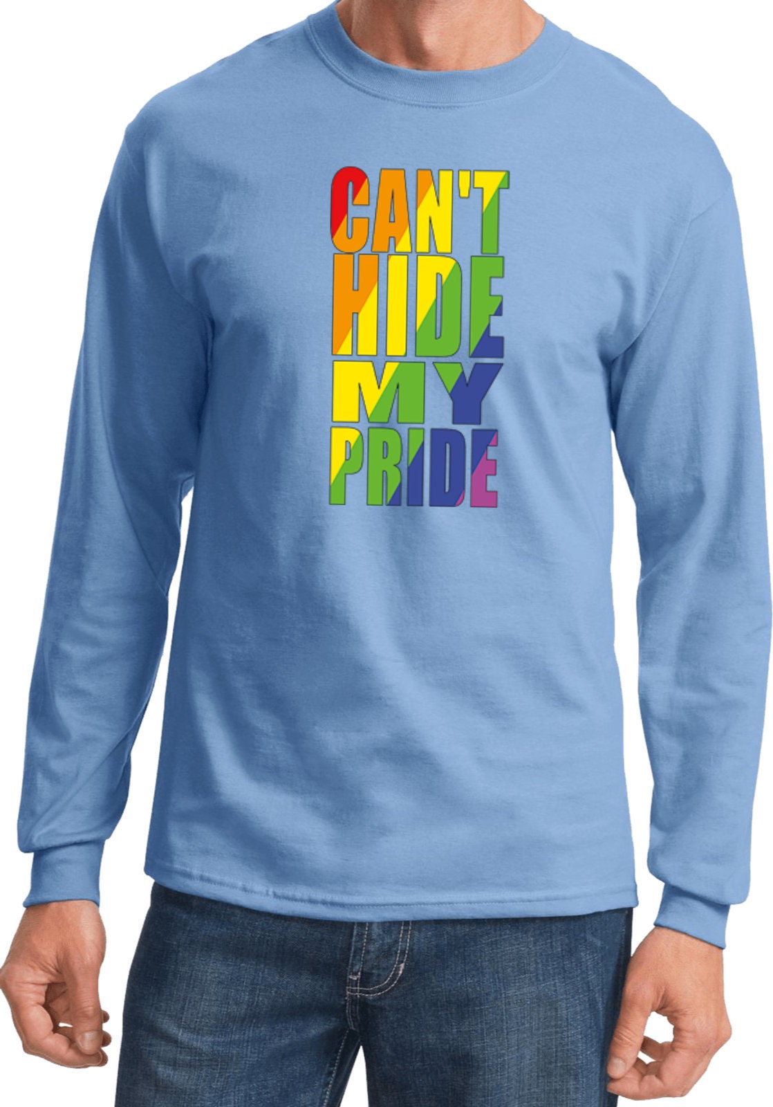 Can't Hide My Pride Long Sleeve T-shirt WS-19248-PC61LS - Etsy