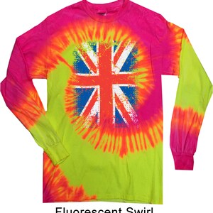 T-shirt Uomo "These Colours Don't Run" Con Bandiera UK Distressed - Galaxy Tees - Foto 2