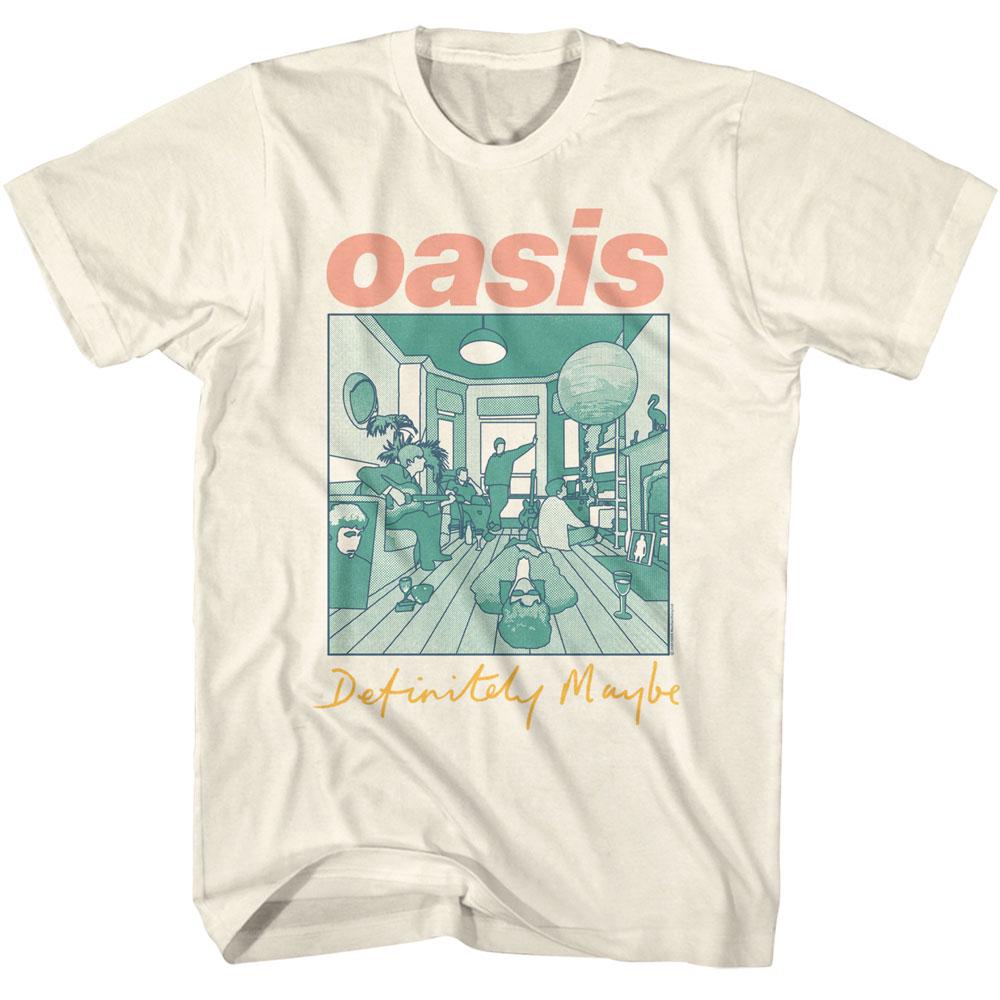 Oasis Definitely Maybe Multicolored Album Logo Cream Shirt - Etsy