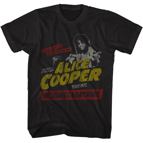 Alice Cooper Welcome to My Nightmare Black Shirts - Etsy