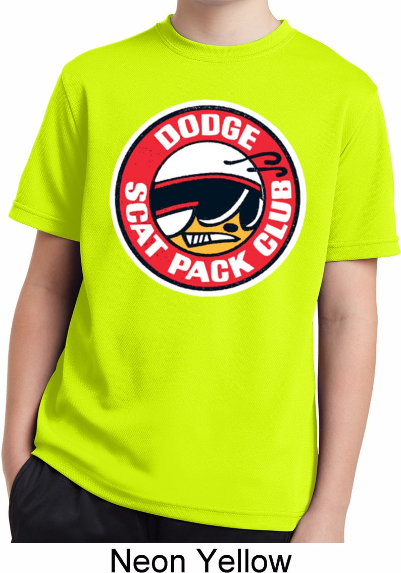 Dodge Scat Pack Club Kid/'s Moisture Wicking Tee T-Shirt 20339HD2-YST340