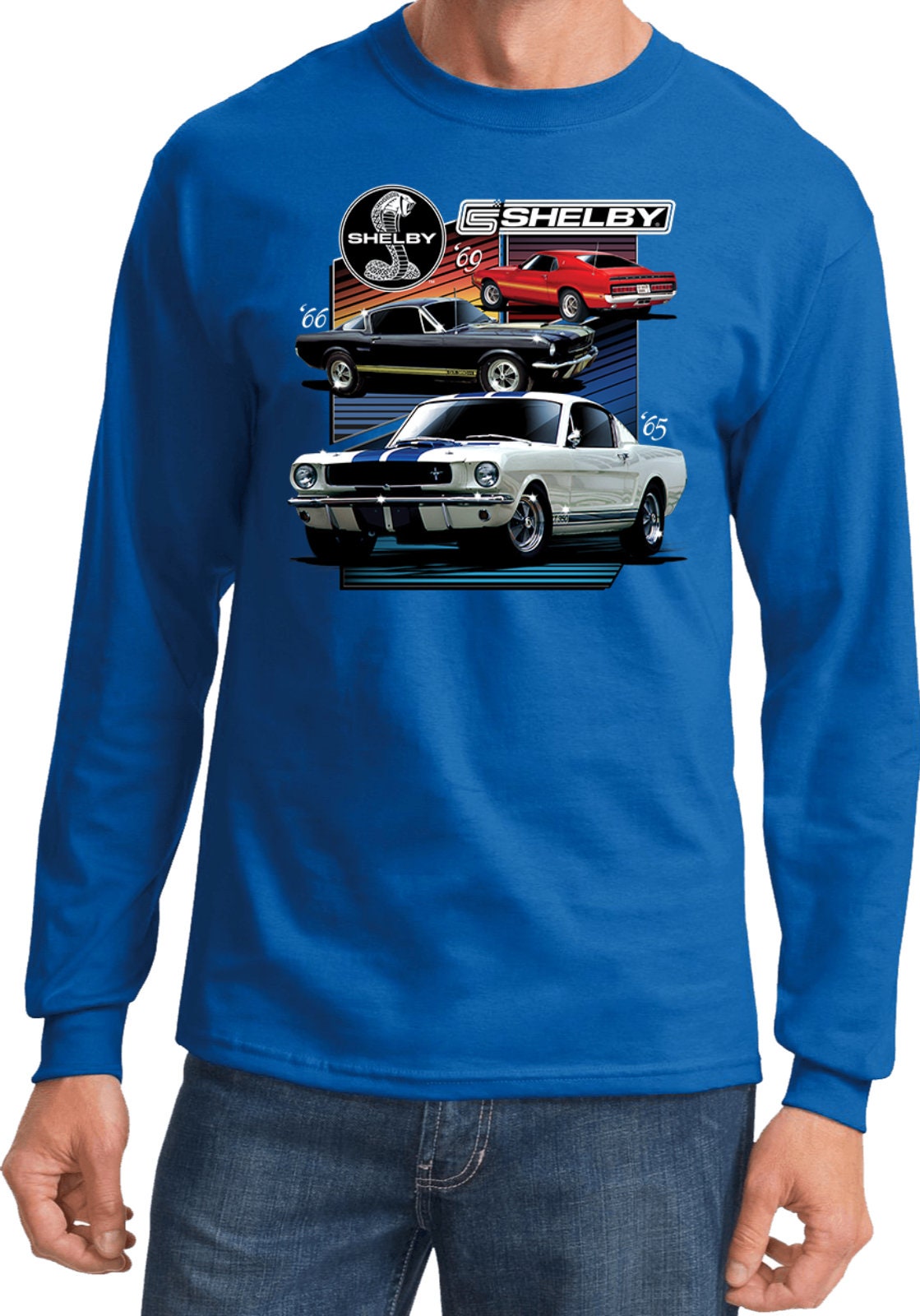 Various Shelby Adult Unisex Ford Long Sleeve Tee T-shirt | Etsy