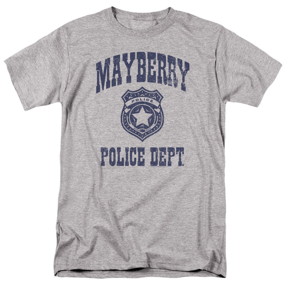 Discover Andy Griffith Show Mayberry Police Athletic Heather Shirts