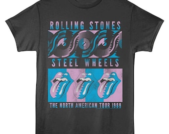 Rolling Stones Steel Wheels American Tour 89 T-shirt Vintage Rock