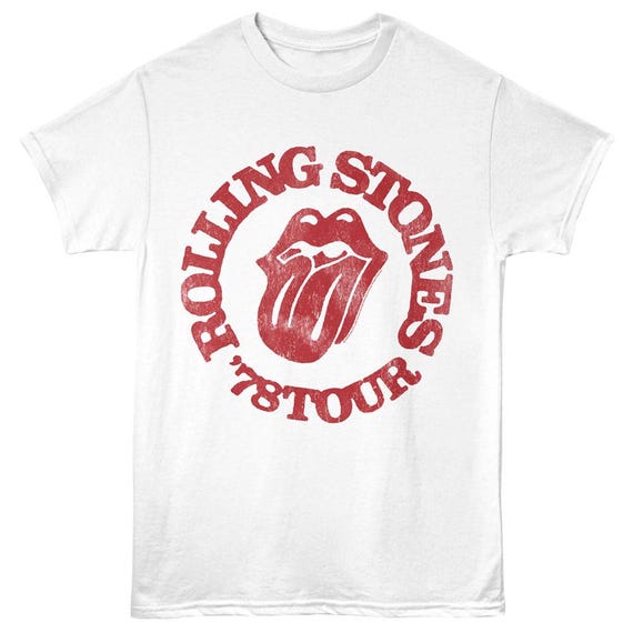 Rolling Stones Tour 78 White Shirt - Etsy