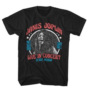 Janis Joplin Americana Cabo Hall Live in Concert Black Shirts