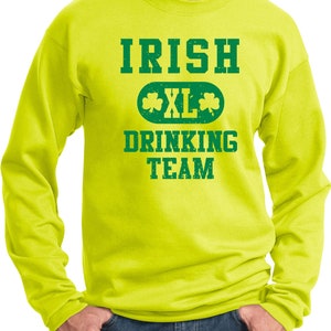 Irish Drinking Team Adult Unisex St Patrick's Day Sweat - Etsy