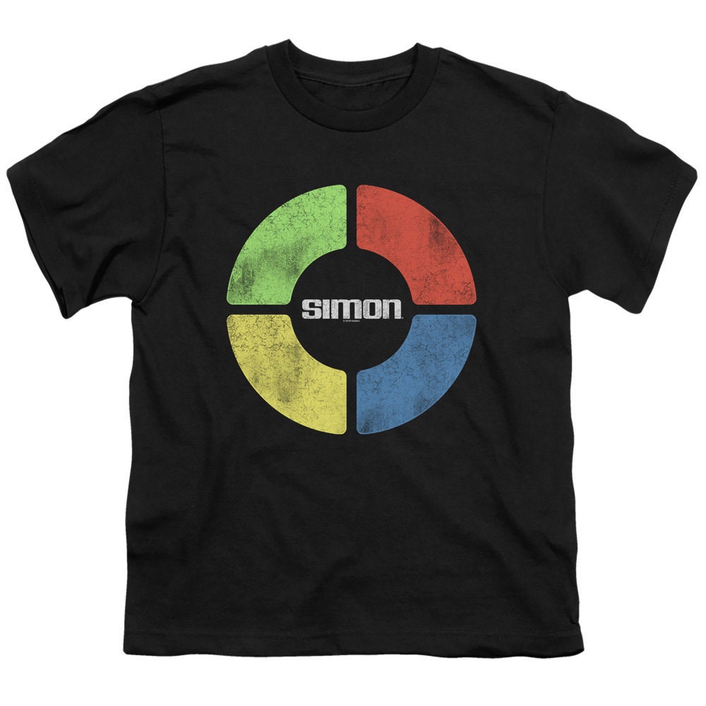 Simon Vintage Game Board Kid s Black T shirts Etsy Australia