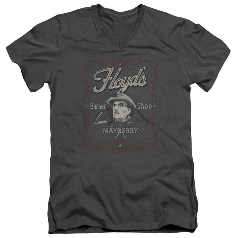 Andy Griffith Show Floyd's Barber Shop Charcoal Shirts - Etsy