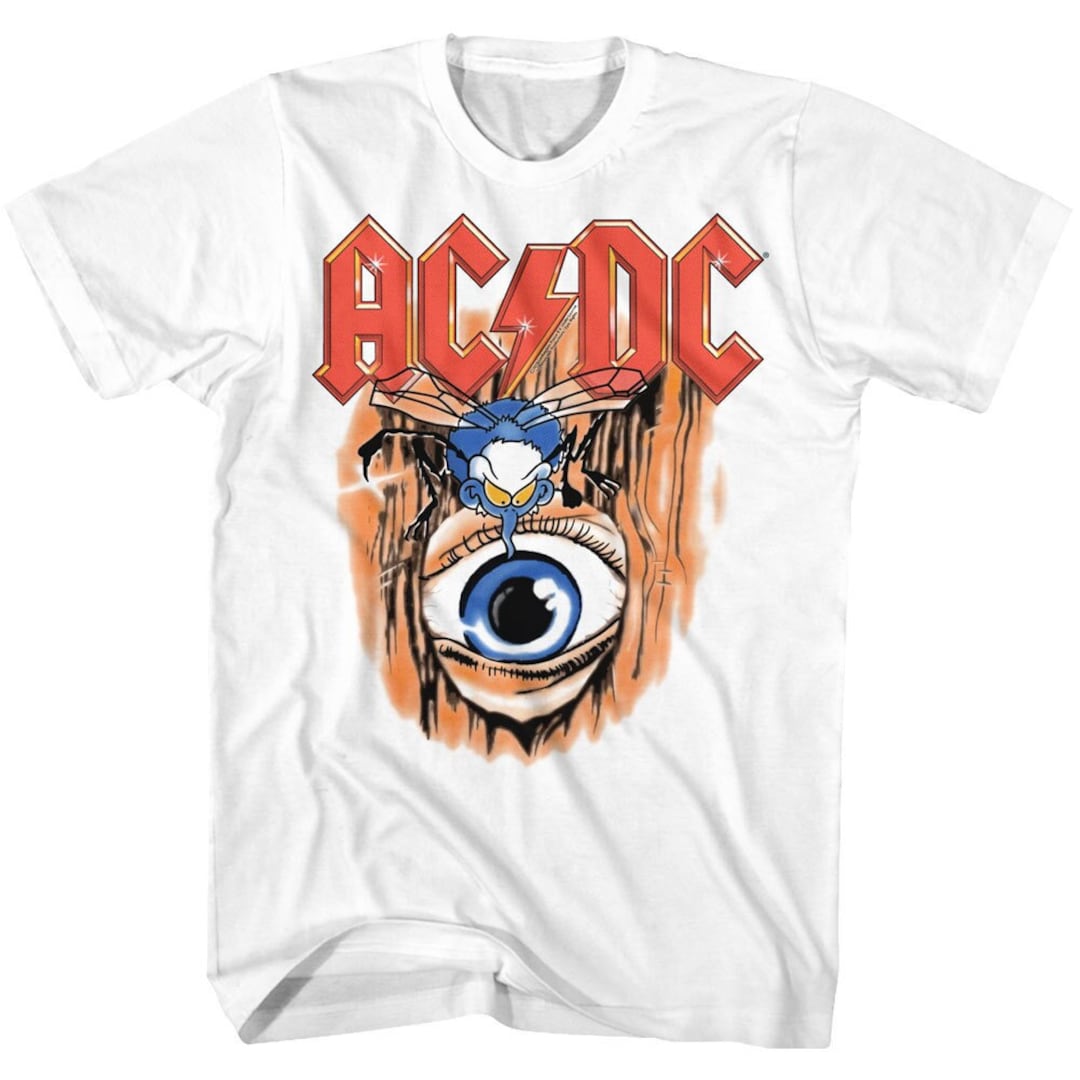 AC/DC Vintage Fly on the Wall White Shirts - Etsy