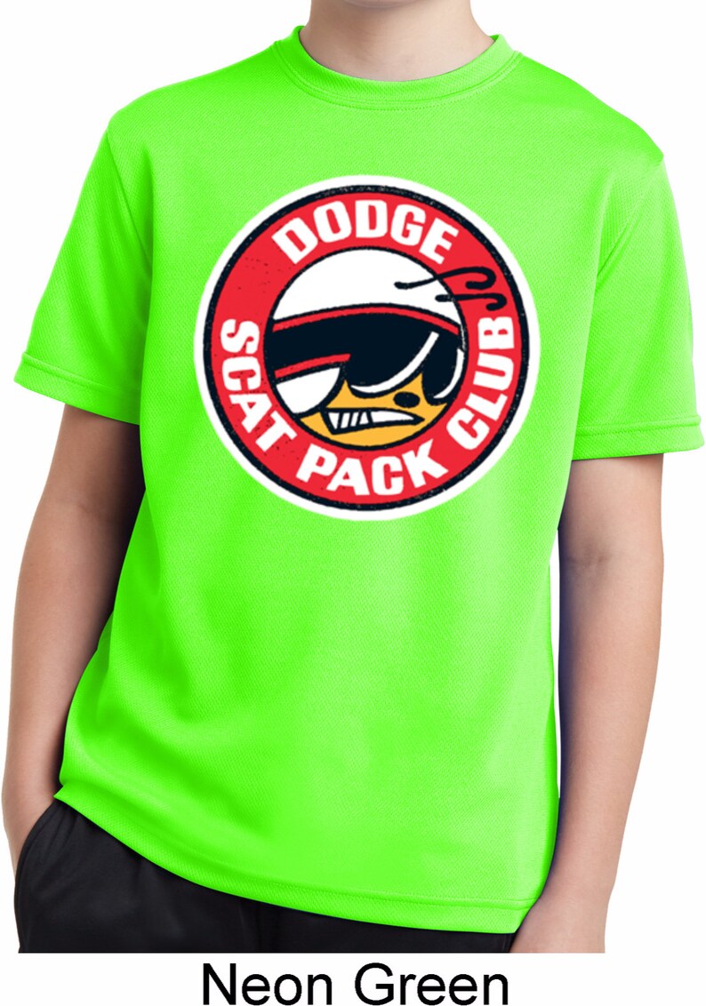 Dodge Scat Pack Club Kid/'s Moisture Wicking Tee T-Shirt 20339HD2-YST340