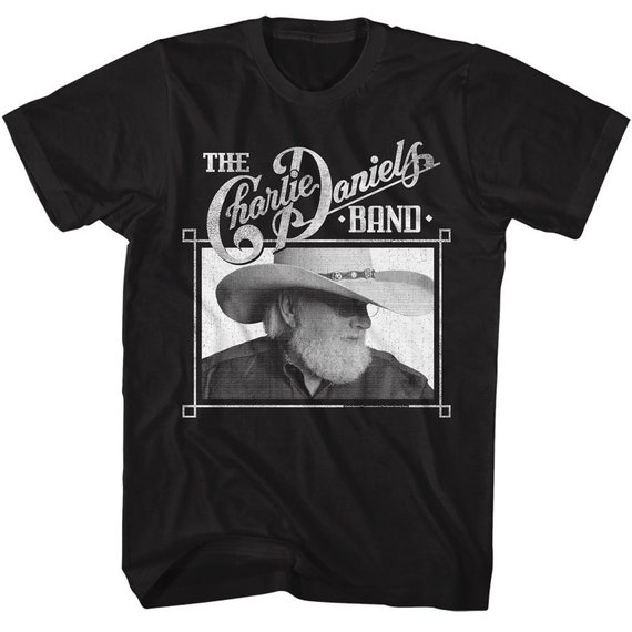 L】Charlie Daniels Band バンドTシャツ 黒□ビンテージ