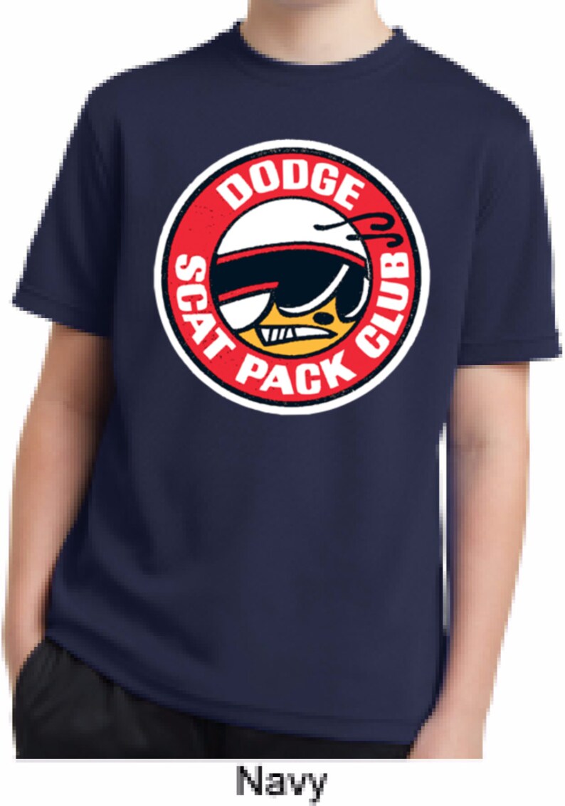 Dodge Scat Pack Club Kid/'s Moisture Wicking Tee T-Shirt 20339HD2-YST340