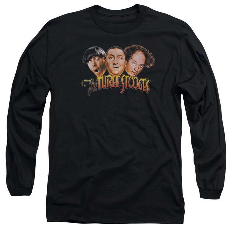 Three Stooges Logo Black Shirts - Etsy