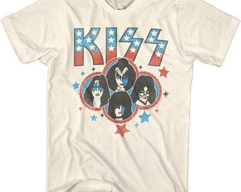 KISS Animalize Zebra Print Band T-shirt – Retro Rock Concert Merch