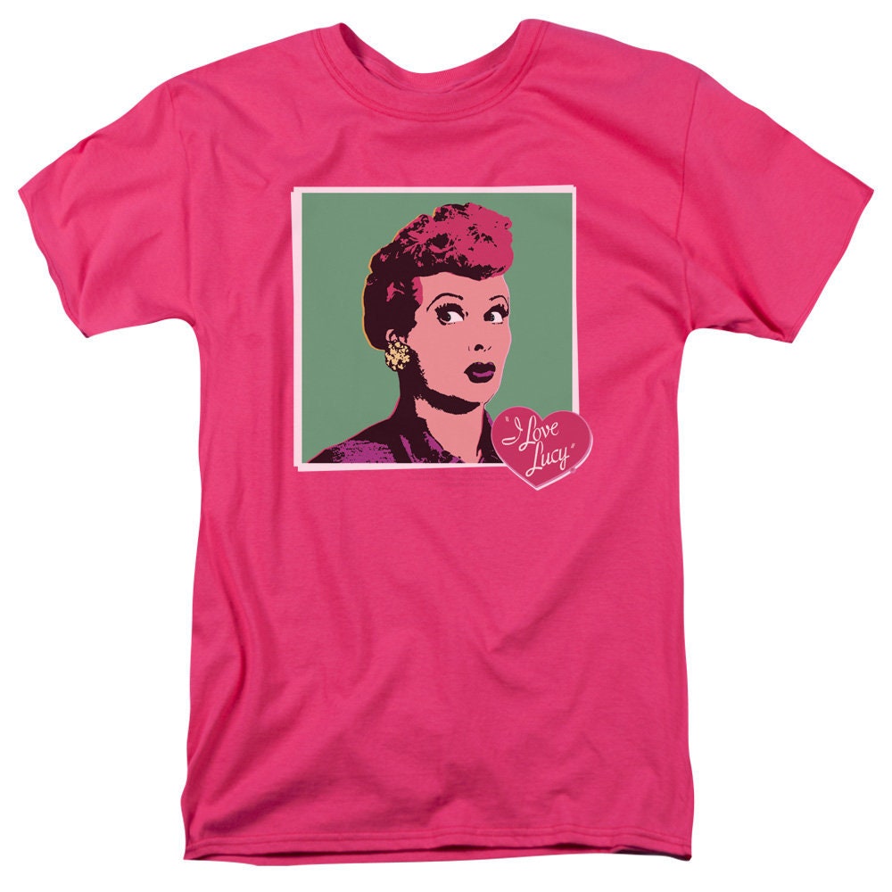 I Love Lucy I Love Worhol Hot Pink Shirts | Etsy