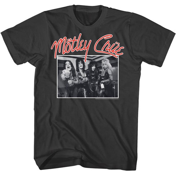 Motley Crue Stand and Deliver Charcoal Gray Shirts