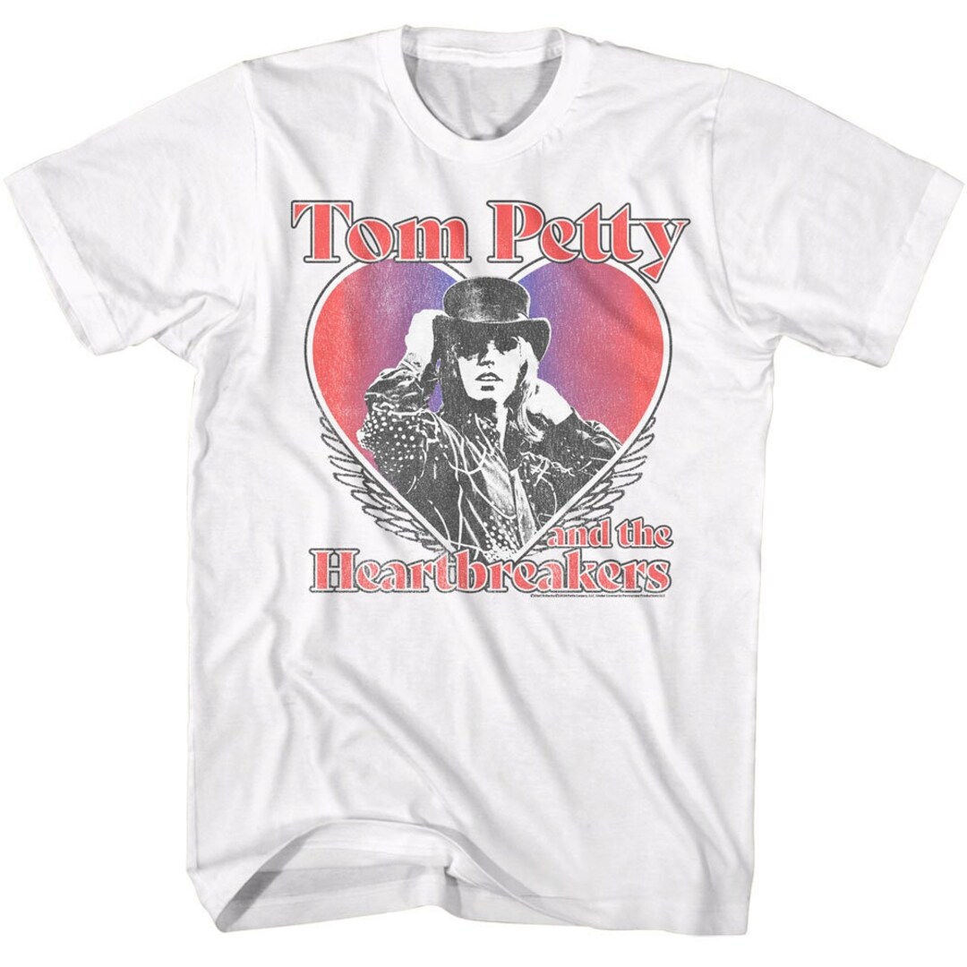 Tom Petty and the Heartbreakers Heart Hat White Shirt - Etsy