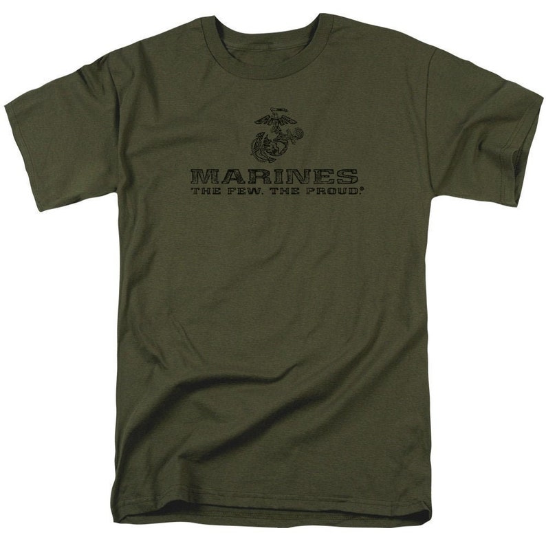 U.S. Marine Corps the Few the Proud Military Green Shirts - Etsy