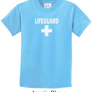 Distressed Lifeguard Kid's Tee T-shirt - Etsy