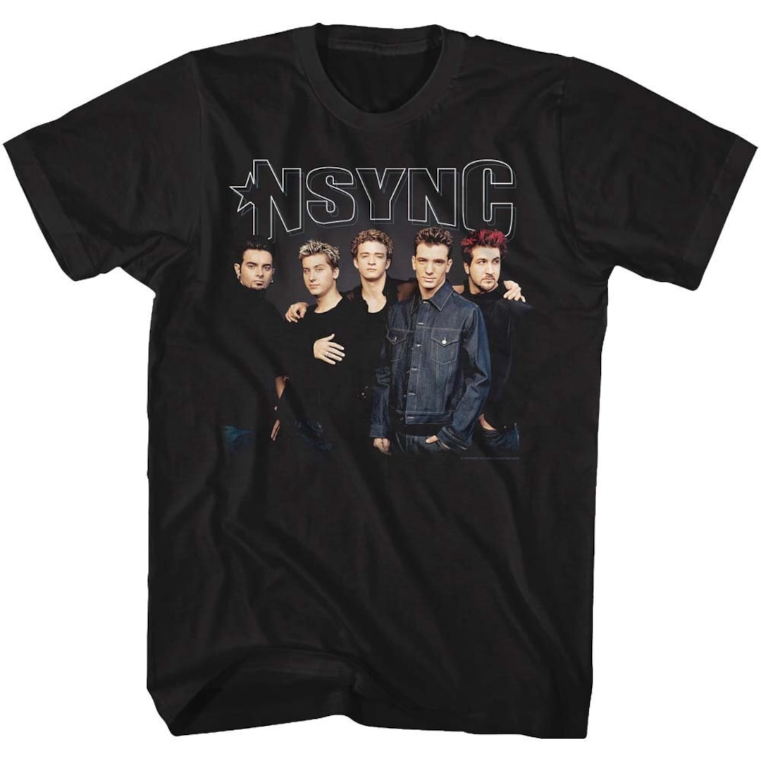 NSYNC Stark Group Shot Black Shirts - Etsy