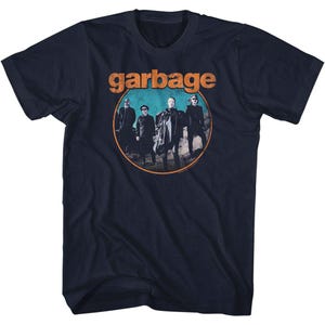 Garbage Circle Logo Navy Blue Shirts