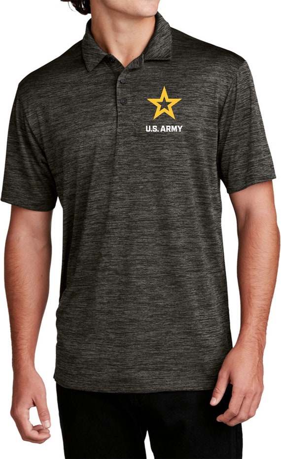 Polo da uomo in erica elettrica con stampa sul petto bianco stella