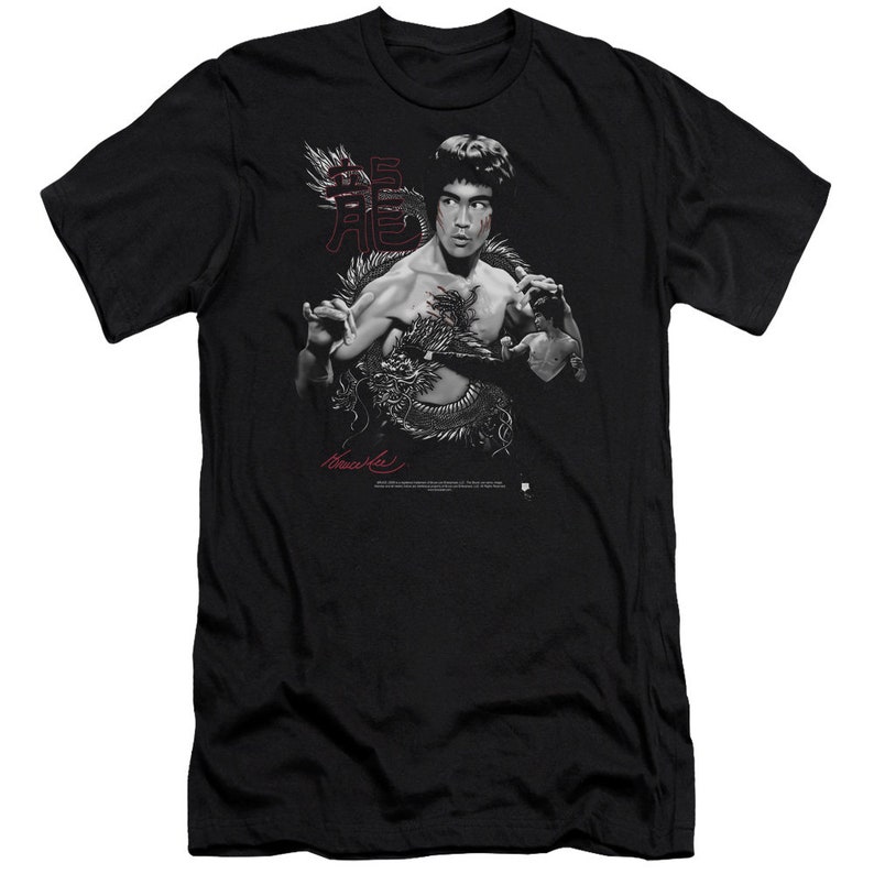 Bruce Lee The Dragon Black Shirts | Etsy