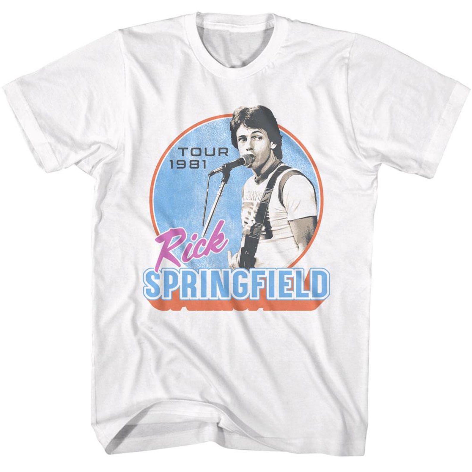Rick Springfield 1981 Tour T-shirt: Officially Licensed Vintage Rock ...
