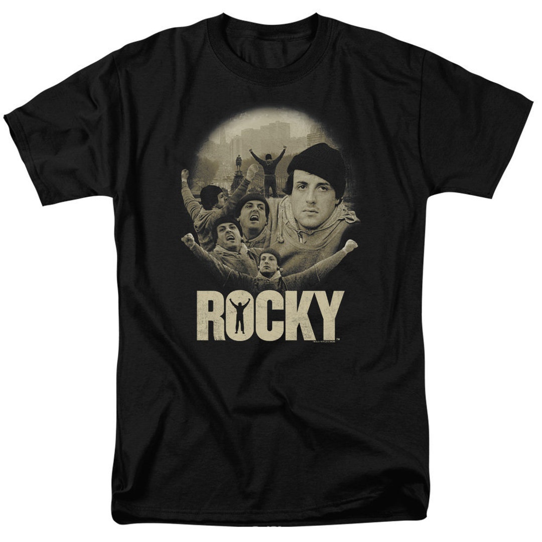 Rocky Balboa Collage Black Shirts - Etsy