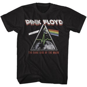 Official Pink Floyd Dark Side of the Moon T-Shirts – Black Tees with Iconic Prism Graphic, Licensed Band Merch