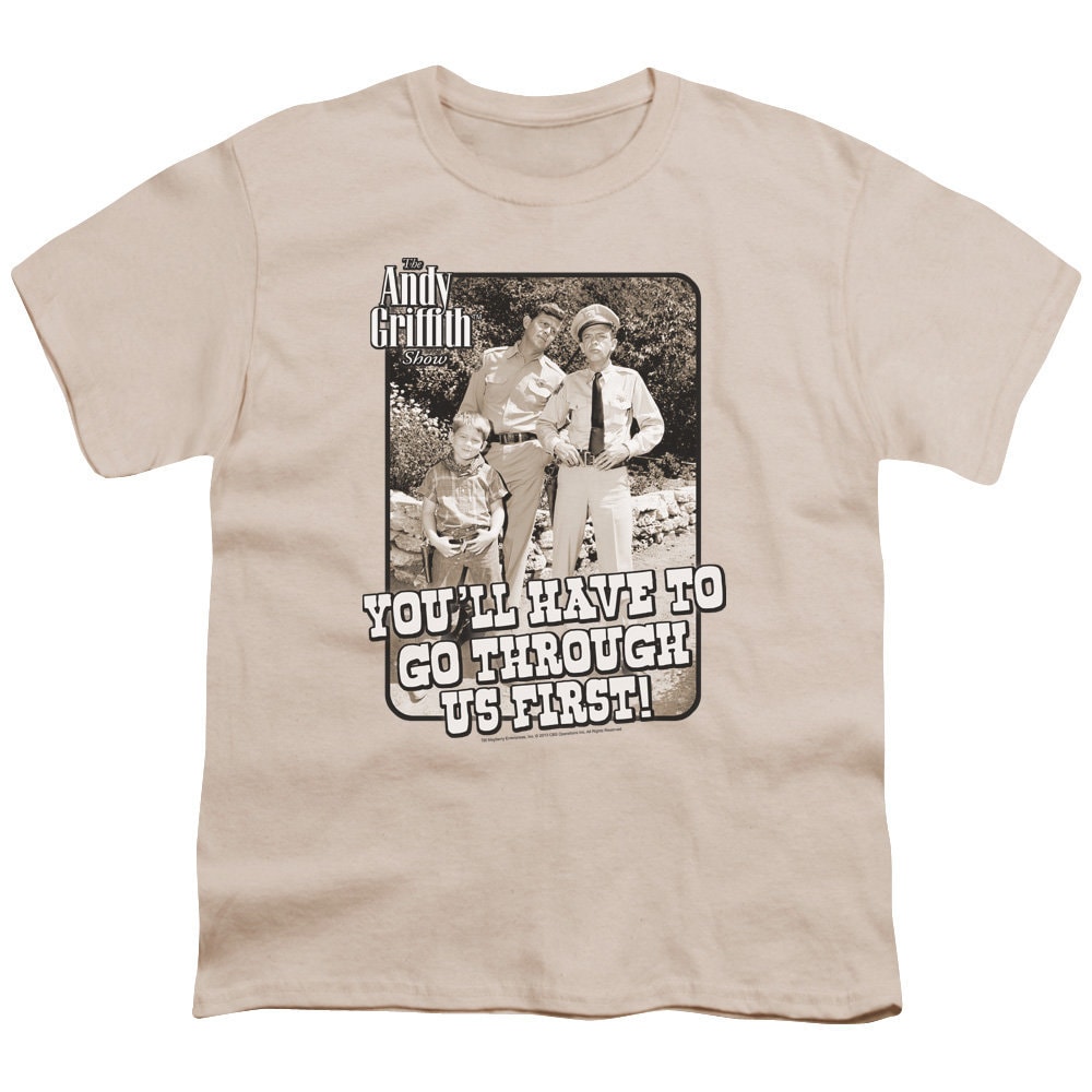 Andy Griffith Show Get Through Us Kid's Cream T-Shirts