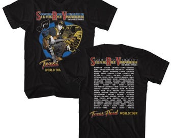 1989 Stevie Ray Vaughan Tour T-shirt Size Large - Etsy