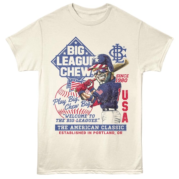 Big League Chew Americana Shirt, Vintage Baseball Tee, American Classics Portland OR Graphic Tee, Retro USA Gum T-Shirt