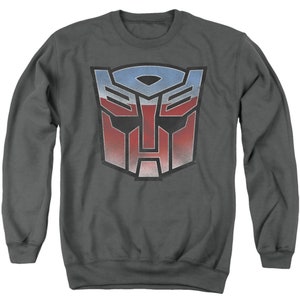 Transformers Blue and Red Autobot Logo Charcoal Shirts image 10
