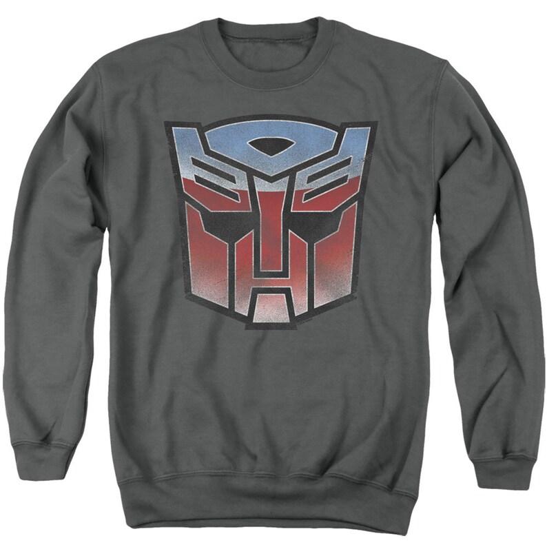 Transformers Blue and Red Autobot Logo Charcoal Shirts image 10