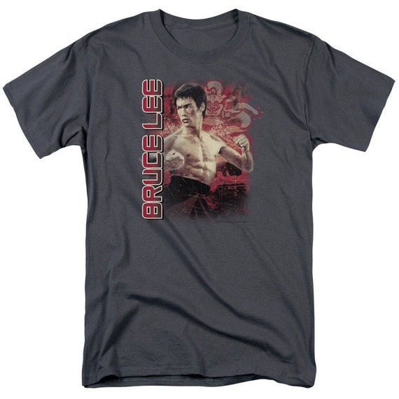 Bruce Lee Fury Charcoal Shirts | Etsy