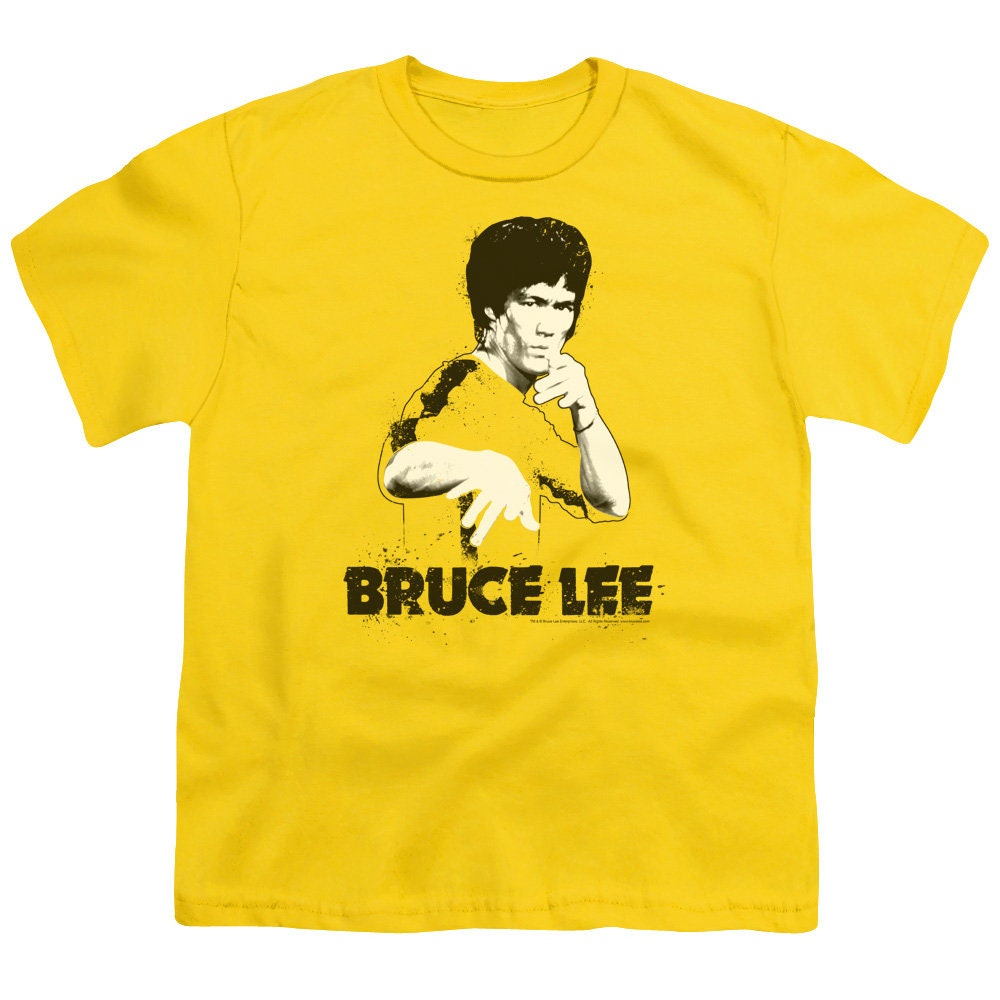 Bruce Lee Suit Splatter Yellow Shirts | Etsy