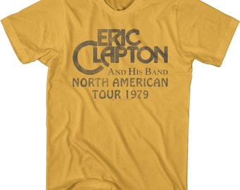 Eric Clapton North American Tour 1979 Gold Shirt