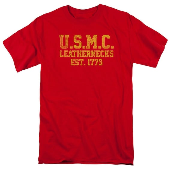 U.S. Marine Corps Leathernecks Red Shirts | Etsy