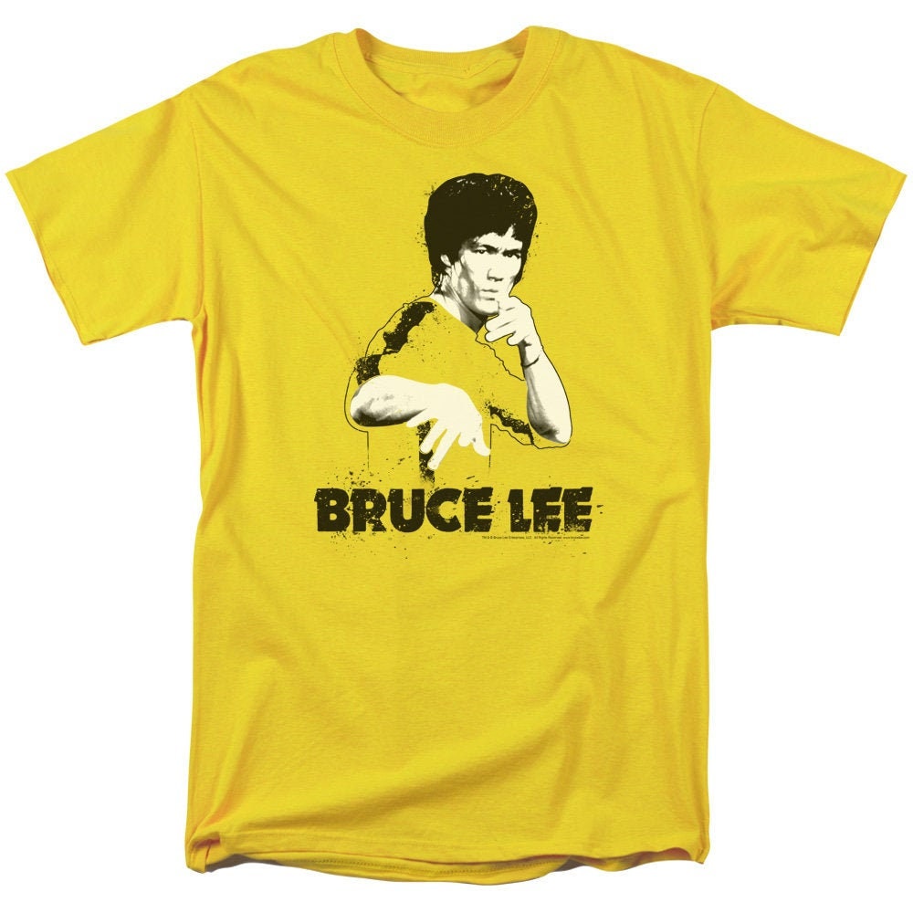 Bruce Lee Suit Splatter Yellow Shirts - Etsy