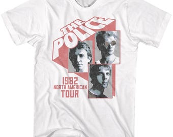 1983 the Police MTV North American Men's Tshirt Size USA Unisex