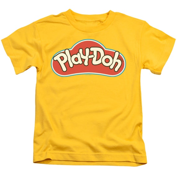 Play Doh Logo Kid s Yellow T shirts Etsy UK