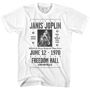 Janis Joplin New York Logo Black Shirts